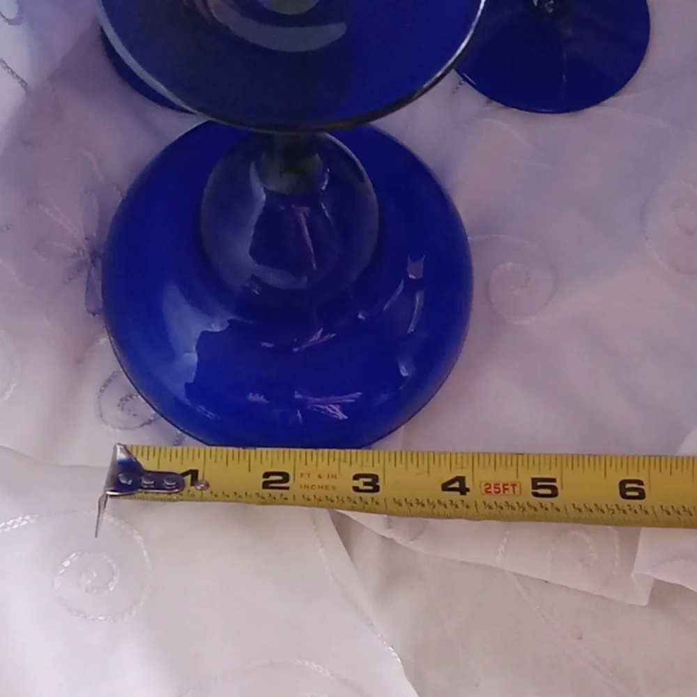 Beautiful Cobalt Blue Margarita Glasses From The 80 'S
